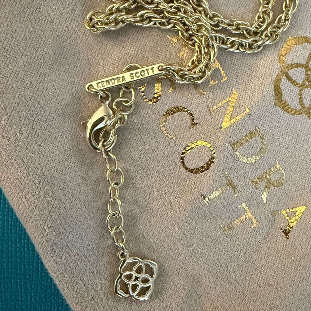 Rayne Gold Long Pendant Necklace - Picture 3 of 3